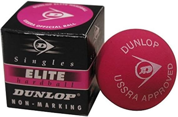 Dunlop Elite Singles (Hard Ball) Squash Ball (1-Ball)