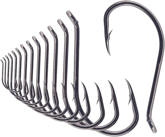 Octopus-Hook-Fishing-Beak-Circle-Hooks-Freshwater-Red-Black-100-50 Pack