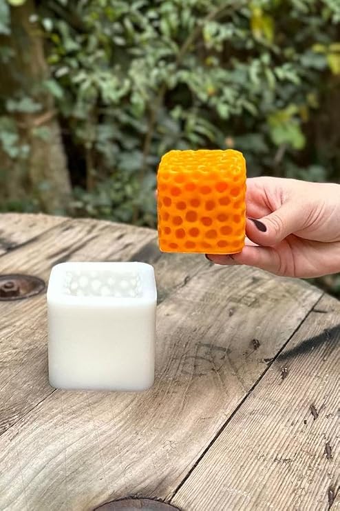 Rufus Concept Sünger Küp Mum Kalıbı (Silikon) (1 Adet)