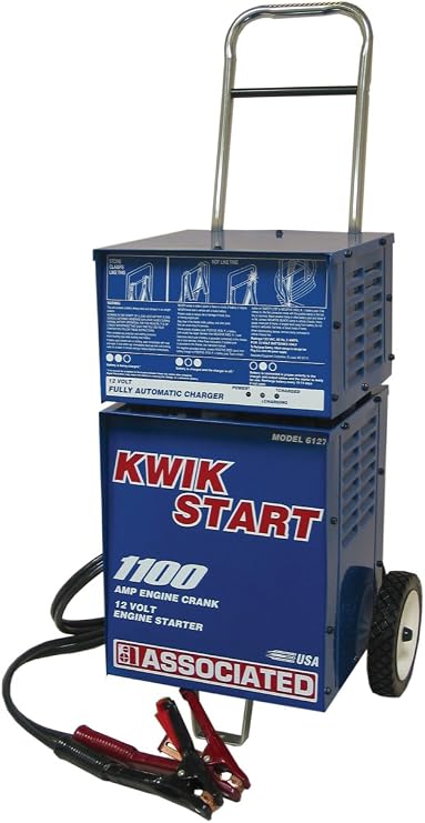 Associated Equipment 6127 12V 10 Amp Automatic Kwik Start with Wheel