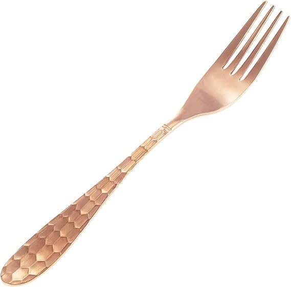 7.28" Copper Dinner Forks Copper Dinner Forks, Mirror Finish & Dishwasher Safe, Use for Home, Kitchen or Restaurant