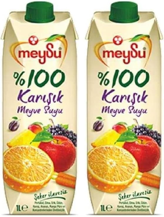 Meysu%100 Karışık Meyve Suyu 1 Litre 2li paket