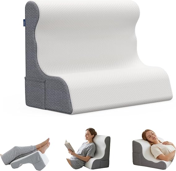 Wedge Pillow Headboard, Ergonomic Memory Foam Bed Wedge Pillow