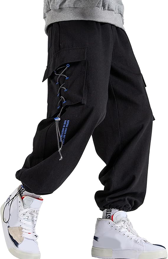 XYXIONGMAO Harem Tactical Cargo Streetwear Joggers Techwear Hip Hop Pants for Men Functional Overalls Loose Casual Trousers