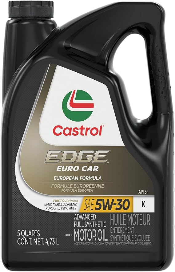 Castrol Edge 5W-30 K Advanced Full Synthetic Motor Oil, 5 Quarts