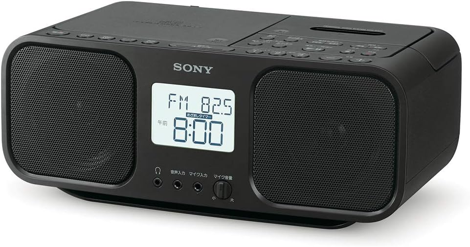 SONY CD Radio Cassette Recorder CFD-S401-B Black【Japan Domestic Genuine Products