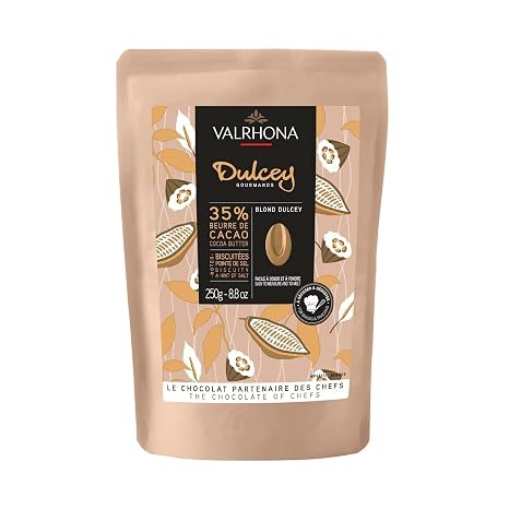 Valrhona Dulcey Blonde Chocolate 35% Callets 250 g
