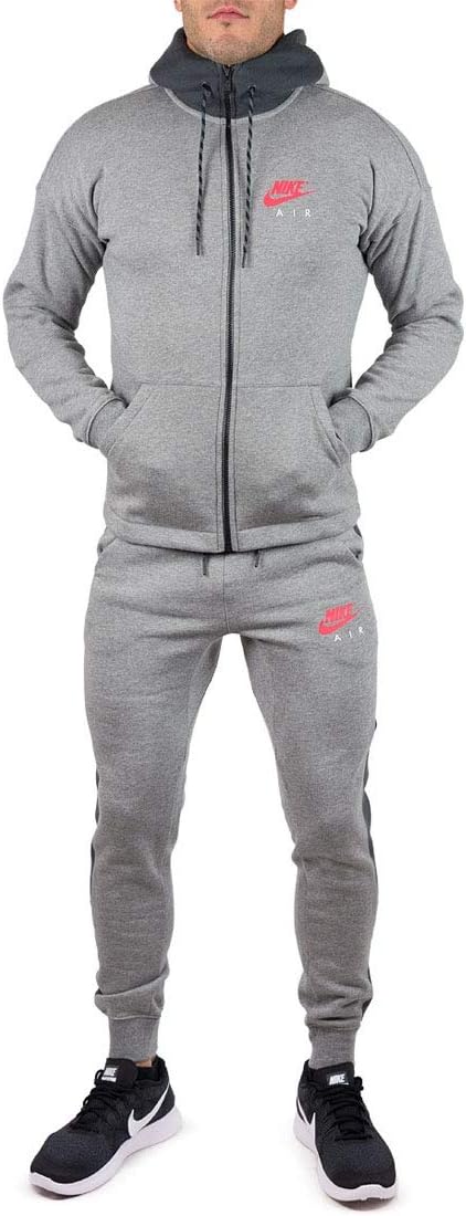 Nike Air NSW Mens Full Tracksuit Set (Medium) Grey