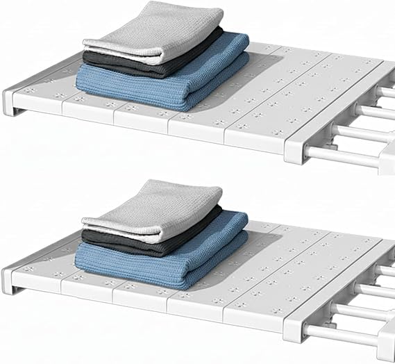 Microcase Uzunluk Ayarlamalı Dolap içi Raf 24X30-35 cm 2 Adet AL5349