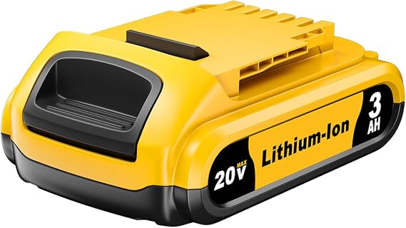 3.0Ah 20 Volt DCB201 DEL1803 Battery Replacement for Dewalt 20V Max Battery Lithium-Ion DCB200 DCB204 DCB206 DCB203, Compatible with Dewalt 20V DCD/DCF/DCG Series Cordless Tools and Chargers