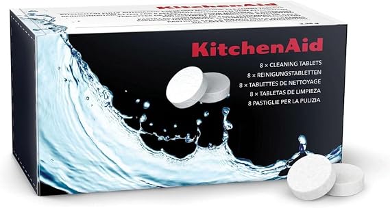 KitchenAid Espresso Machine Cleaning Tablets, Pack of 8, Genuine KESCT8 Brew Unit Residue Removal, for KF6, KF7 & KF8 Fully Automatic Coffee Machines
