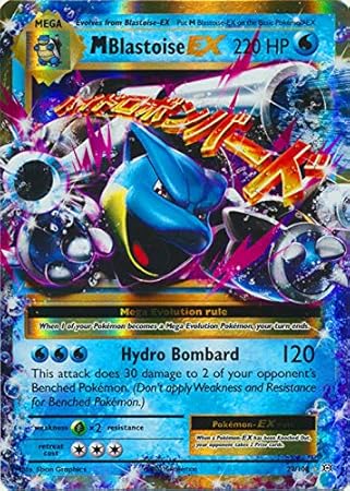 Pokemon - M/Mega-Blastoise-EX (22/108) - XY Evolutions - Holo Rare Card