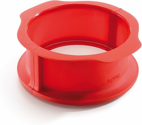 Lekue Springform Baking Pan, 6" With Ceramic Plate Red