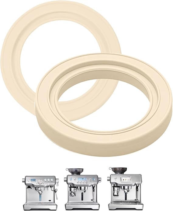DIBTSA Silicone Steam Ring 58mm Set of 2 Compatible with Breville and Sage BES900XL BES920XL BES980XL BES990 Espresso Machine Group head Gasket Replacement