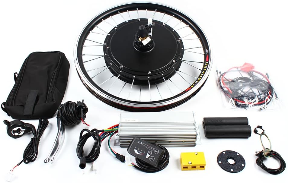 20 Inch E-Bike Electric Bicycle Conversion Kit Conversion Kit LED Motor Front Wheel Electric Bicycles Hub Motor 1000 W 48 V