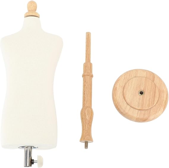 Male Dress Form, Male Half Body Dress Form with Stand Teaching Mannequin Torso Fixable Elegant Versatile Dress Forms for Sewing, Display, Design
