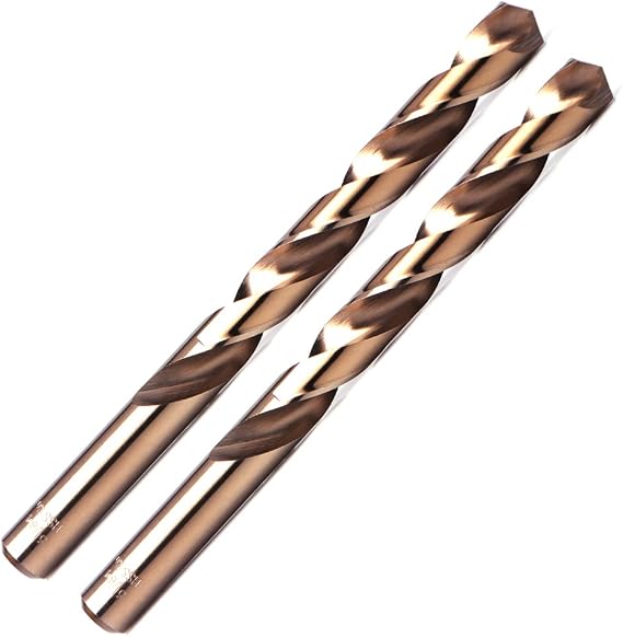 2PCS, 15/32", Cobalt Twist Drill Bits