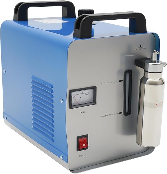 Polisher Machine Portable Oxygen Hydrogen Water HHO Welder Gas Flame Generator Acrylic Torch H160 W/ Flame Torch 75L/H