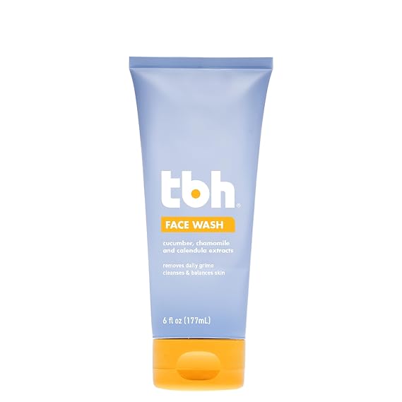 TBH Kids Gentle Gel Face Wash Hydrating Daily Cleanser for Preteens & Teens Soothing Chamomile & Calendula for Sensitive, Dry & Oily Skin Sulfate & Paraben-Free 6 oz