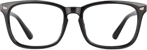 GQUEEN Fashion Non-prescription Fake Glasses Women Men Clear Lens Square | Lightweight,Tangle-free Design,Retro Vintage Style,UV400 Protection,Eyeglasses