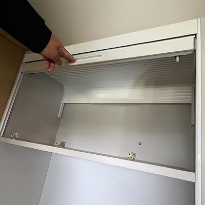 20 28 36 in 44 48 Inch Wide Straight Tambour Sliding Door Custom Size, Commercial Kitchen Cabinet Tambour Appliance Garage Doors Gate Kit for Storage Sideboard32 x 26 inch