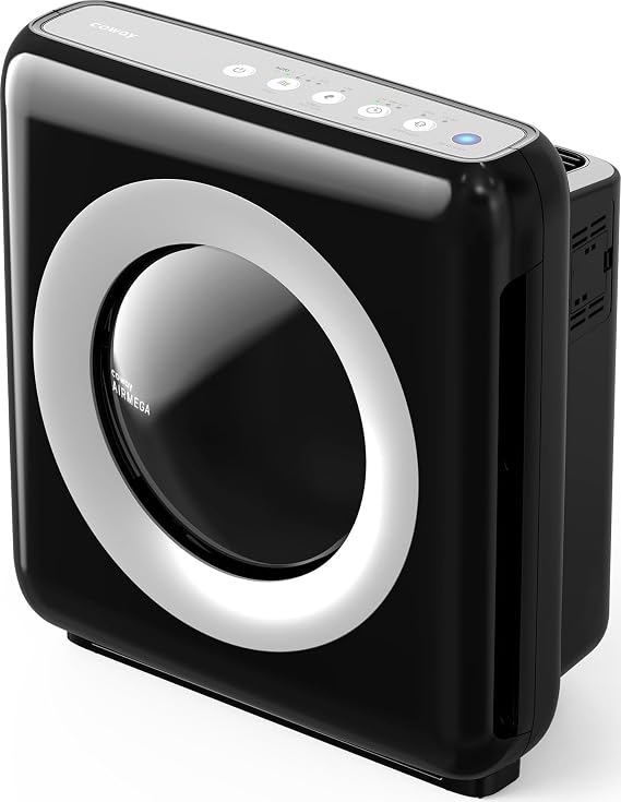 COWAY HEPA Air Purifier for Home Allergies Pets, MIGHTY AP-1512HH, Black | BAF (Allergy UK) Certified, Wirecutter Top Pick, CADR 421 m³/h, Eco Mode, for Smoke, Dust, Pollen, Pets & Odour [Energy Class A++]