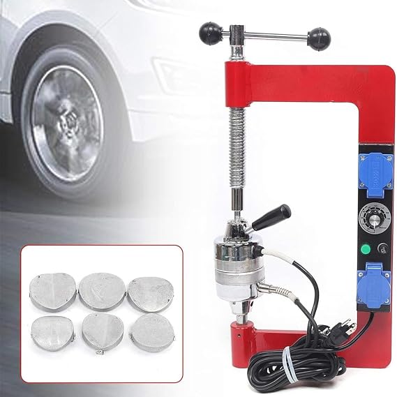 Auto Tire Vulcanizer Tyre Vulcanizing Machine Tyre Heating Repair Machine with 8 Moulds, Vulcanizer Garage Equipment 150℃-180℃ Constant Temperature for Car Truck
