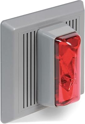Edwards-Signaling Horn Strobe Alarm, Red, 120VAC