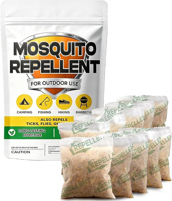 Mosquito Repellent Outdoor Patio, Mosquito Deterrent Indoor-10Pouch