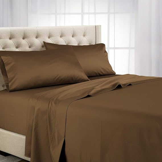 Royal Tradition Split Top King Sheet Set for Adjustable King Beds, 1000 Thread Count, 100% Cotton, Luxury Half Split (Split Head) King Sheets, Taupe