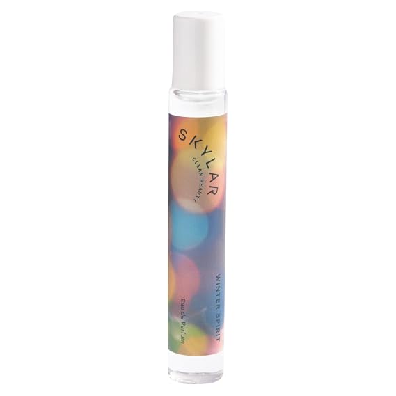 Skylar Winter Spirit Eau de Perfume - Hypoallergenic & Clean Perfume for Women & Men, Vegan & Safe for Sensitive Skin - Notes of Vanilla Bean, Warm Amber, Spice - 10mL/0.33 Fl oz