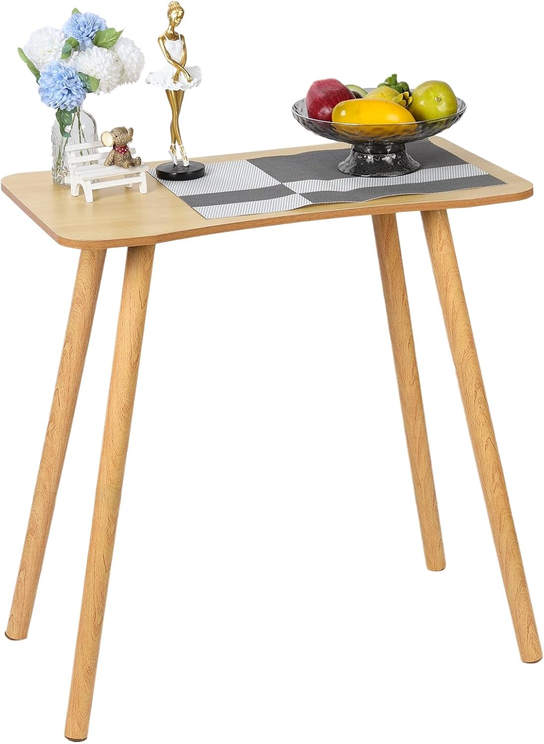 Ergonomic Design Computer Desk,Modern Simple Style Home Office Study Desk,Student Small Writing Table with Solid Legs,Laptop PC Table for Gaming Work Writing Study,Spacious Desktop Wooden Color