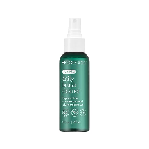 EcoTools Daily Brush Cleaner, Makeup Brush Cleanser Spray, 3 fl oz
