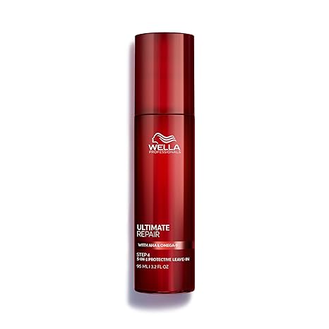Wella Professionals ULTIMATE REPAIR 5-in-1 Protective Leave-In Treatment | For Damaged Hair | Repairs, Smoothens Frizz, UV & Heat Protectant | For All Hair Types | 3.2 Fl Oz
