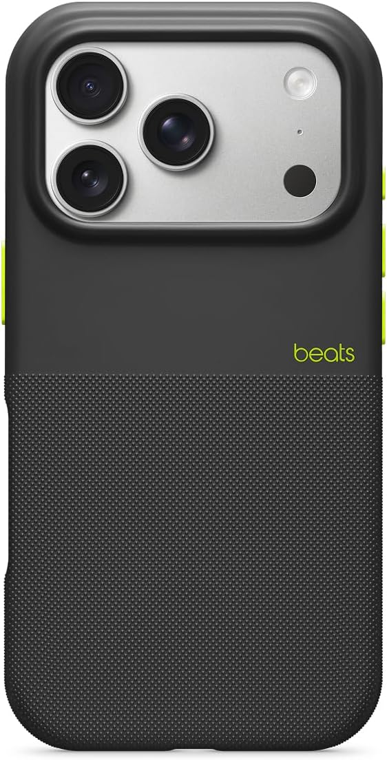 Beats iPhone 17 Pro Durable Case with MagSafe and Camera Control Feature, Passed Scratch and Fall Tests, Matte Exterior, Microfiber Interior Covering - Everest Black