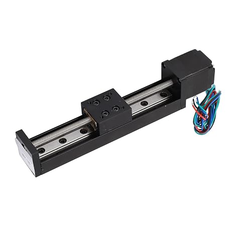 28 Stepper Motor Mini Linear Rail Slide Actuator, 50mm Stroke, X Y Z Stage with T Screw Rod, DIY CNC Router Parts
