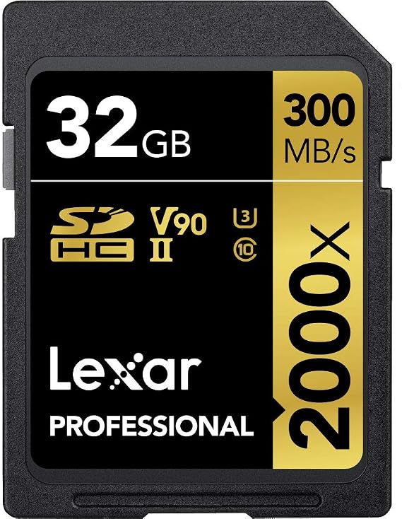 Lexar Professional 2000x 32GB SDHC UHS-II Card (LSD32GCBNA2000R)