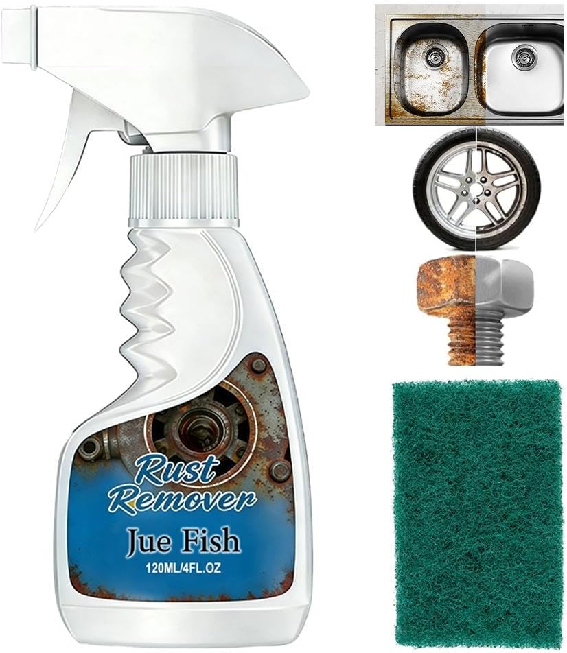 Rust Remover Spray For Metal, Highly Concentrated Rust Stain Remover, No Scrubbing, Fast Removers, For Too RustStain Acting