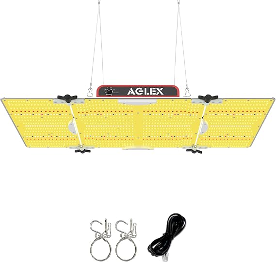 AGLEX K4000 LED Grow Light, Grow Light with Daisy Chain & Dimmable, Full Spectrum Plant Grow Lights for Hydroponic Indoor Plants Seeding