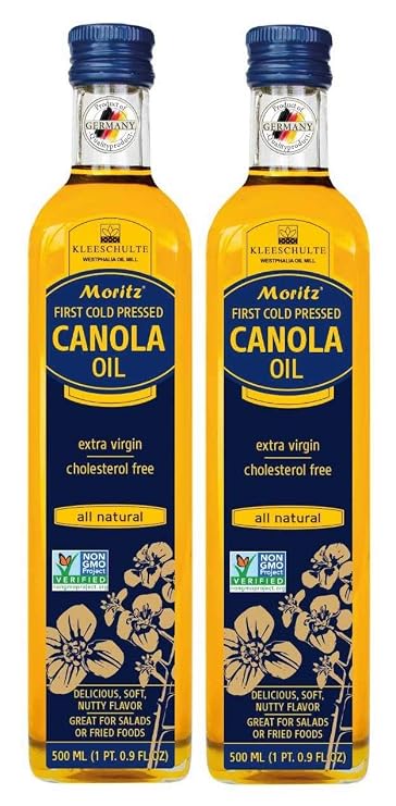 Kleeschulte 2x MORITZ Canola Oil,cold pressed,NON GMO-all natural extra virgin