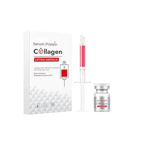 Face Serum Collagen Lifting Ampoule Skincare Booster Serum Ampoules Face Face Serum Anti-Ageing Collagen Ampoules Reduces Wrinkles and Tightens the Skin