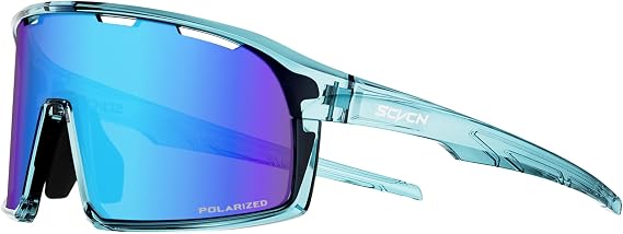 SCVCN Photochromic Cycling Glasses Clear Sports Sunglasses Men Women S145