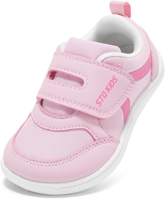 STQ KIDS Toddler Wide Toe Box Shoes Barefoot Boys Girls Sneakers Preschool