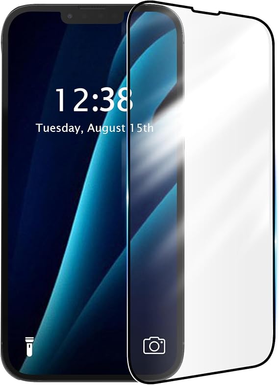 [1 Pack Screen Protector for Huawei nova Y91 Tempered Glass Protective Film 9H Hardness High Transparency Anti-Shatter Anti-Bubble, Black Border