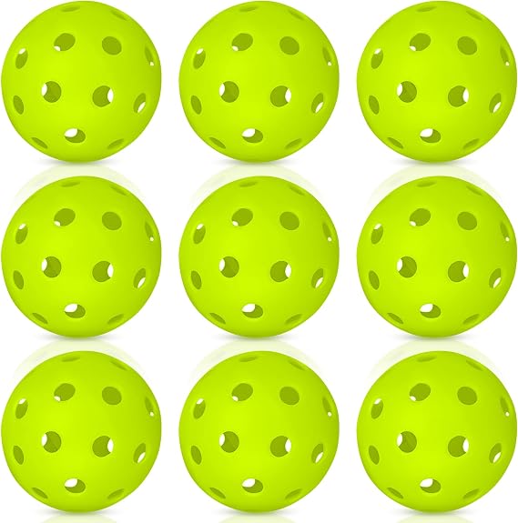 Outdoor Pickleball Balls Set, USAPA Approved, 40 Hole, High Bounce True Flight, Durable for All Skill Levels