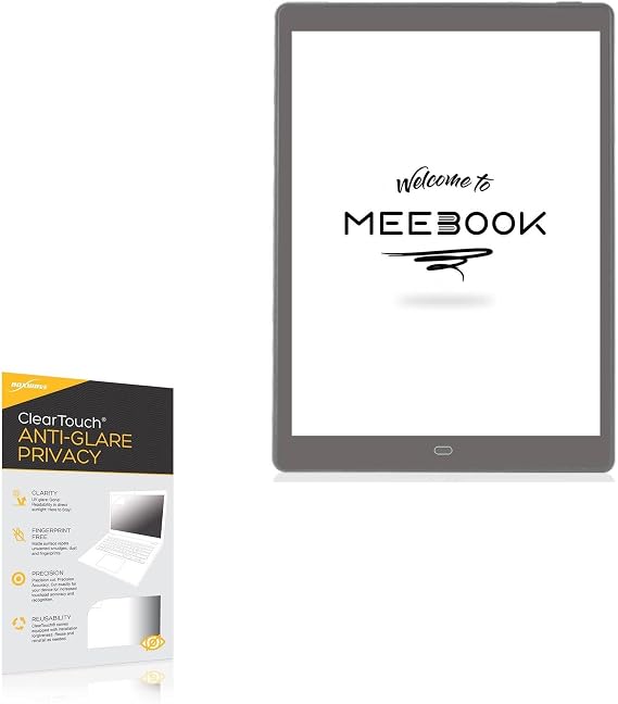 BoxWave Screen Protector Compatible with Boyue Likebook eReader P10 (10 in) - ClearTouch Anti-Glare Privacy (2-Pack), Privacy Screen Protector Flexible Film Anti-Glare