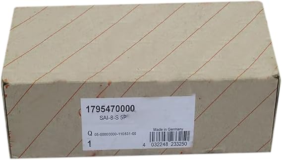 1795470000 SAI-8-S 5P M12 New and Sealed In Box 1795470000 SAI8S 5P M12 Expedited