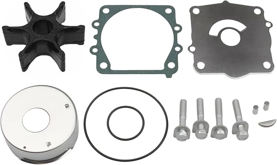 68V-W0078 Outboard Water Pump Impeller Kit for Yamaha 75-115 HP | Fits Marine 4 Stroke 75 90 115 HP, F115/LF115 2002-Current Motors Cooling, Replace 68V-W0078-00, 68V-W0078-01, Sierra 18-3442