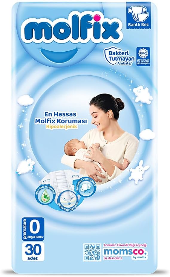 Molfix Diaper 3D Premature Economical 30 Pieces