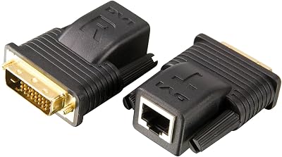 ATEN CAT5 DVI Extender up to 60 Feet VE066 Black